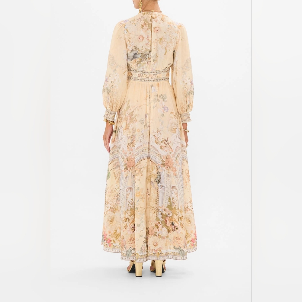 Final Sales Camilla button dress with shaped waistband - Picture 4 of 14